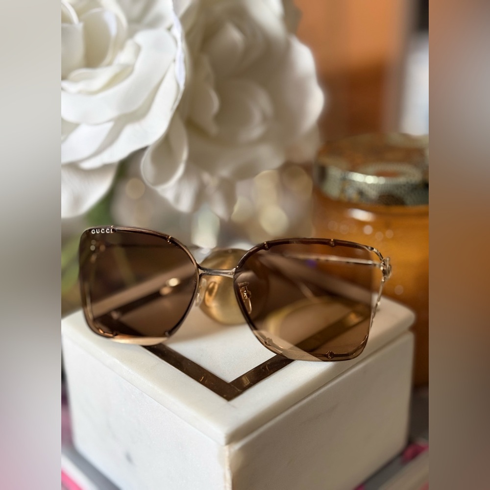 Gucci Flat & Bend 60MM Squares Sunglasses